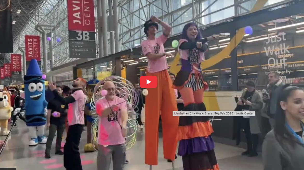 Manhattan City Music Brass – Toy Fair 2025 – Javits Center - click to see video!